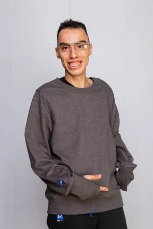 Buzo sudadera cuello redondo unisex Mateo Barón - Linea Adaptada